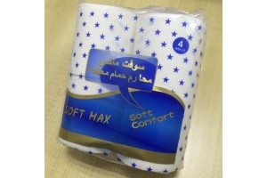 卷纸出口四个装卫生纸——soft max toilet tissue