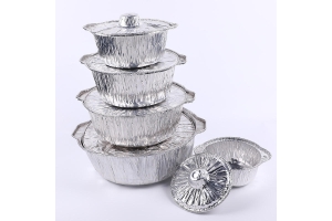 disposable aluminum foil container plate