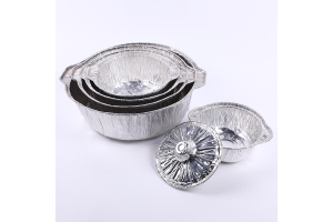 disposable aluminum foil container plate