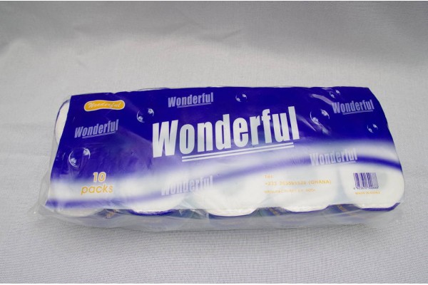 卫生卷纸厕纸全英文toilet tissue——wonderful