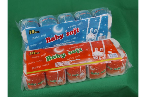 卷纸环保再生纸卫生纸——BABY SOFT TOILET TISSUE