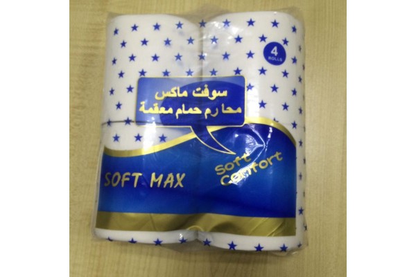 卷纸出口四个装卫生纸——soft max toilet tissue