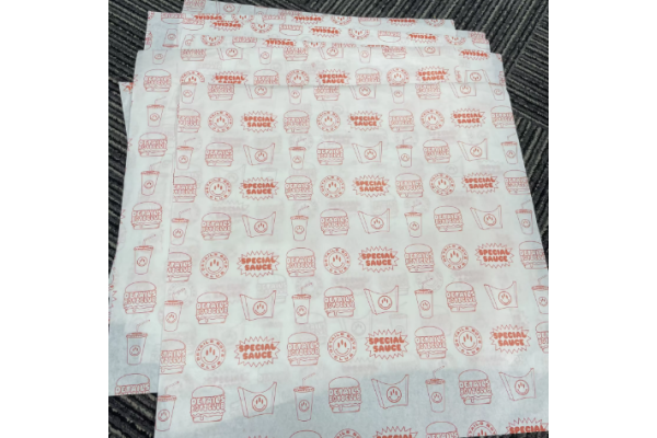 Food Grade Waxed Paper Customize Logo